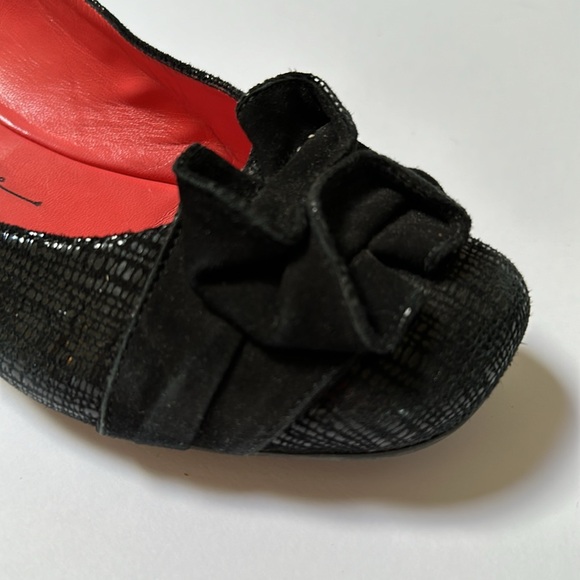 Pas de rouge Black 37.5 suede leather pumps - Picture 15 of 16